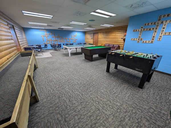 Game Room at Wisconsin Bible Camp