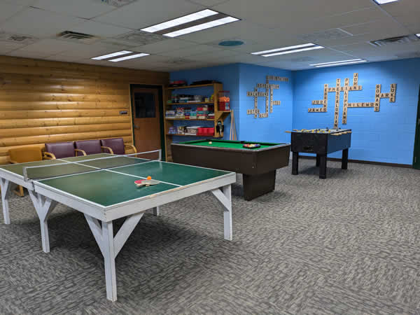 Game Room at Wisconsin Bible Camp